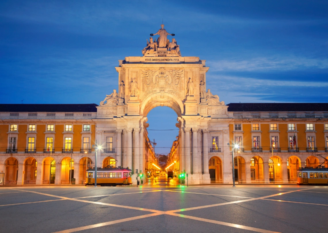 Scenic view of Lisbon showcasing the historic architecture